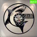 Shark Attack Wall Clock