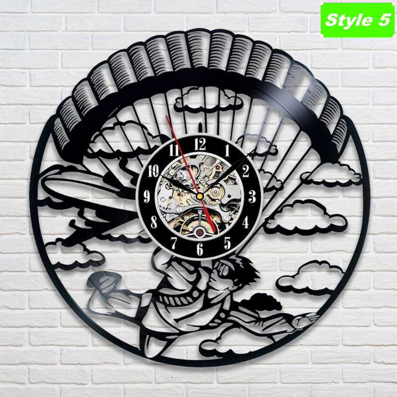 Skydiving Wall Clock