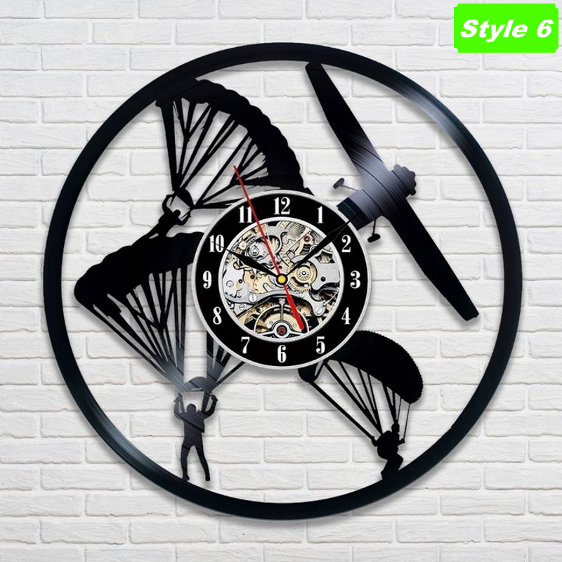 Skydiving Wall Clock