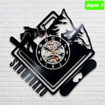 Snowboarding Wall Clock