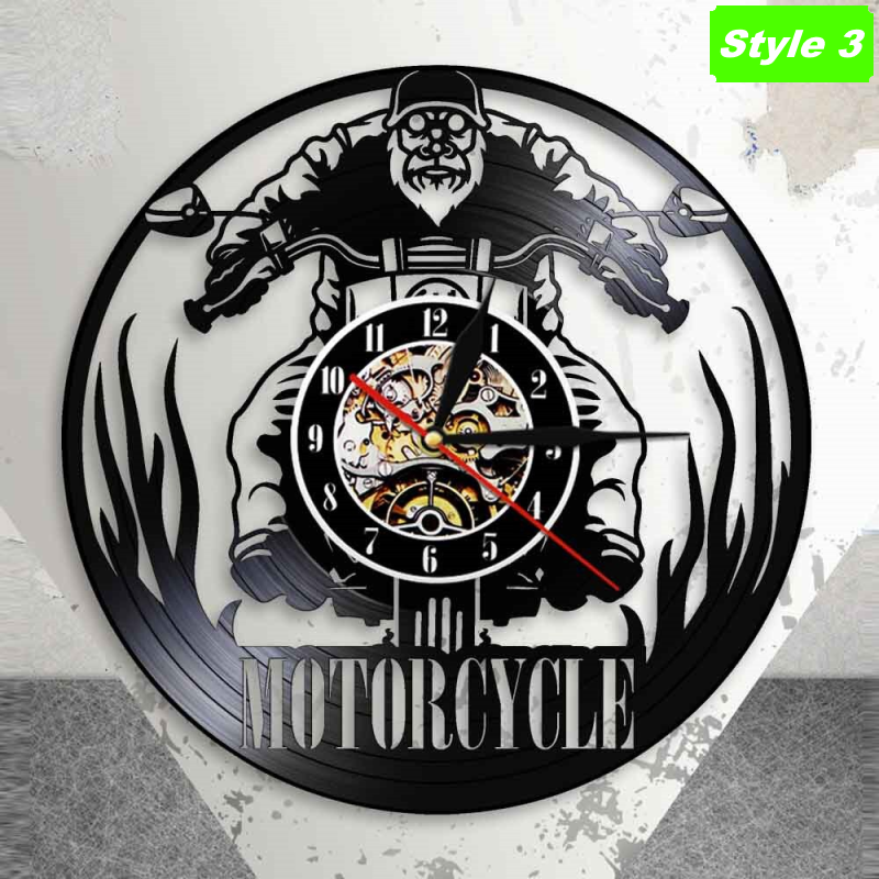 Motorcycle Wall Clock