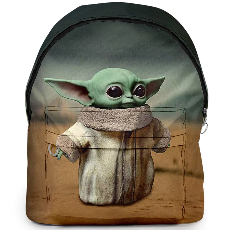 Baby Yoda Zipper Backpack