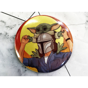 The Mandalorian Button Pin