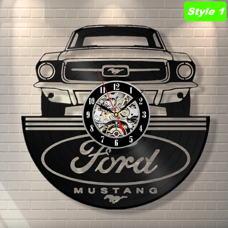 Ford Mustang Wall Clock