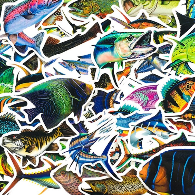 Ocean Sea Fishing Stickers