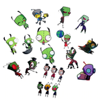 Invader Zim Stickers