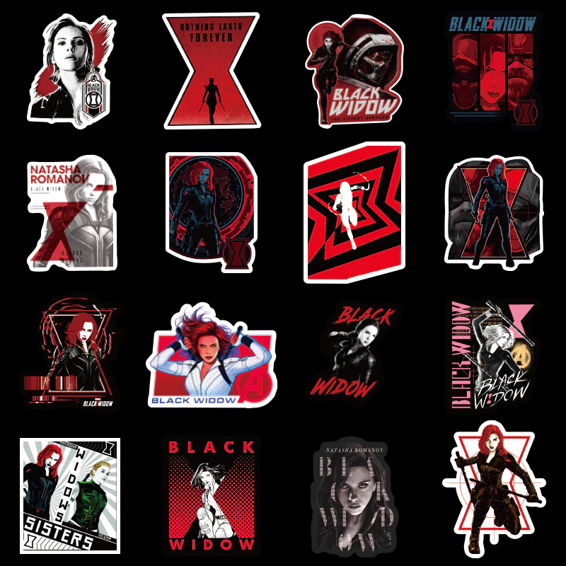 Black Widow Stickers