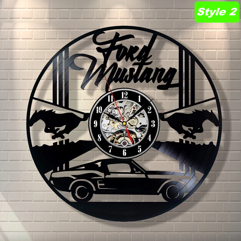 Ford Mustang Wall Clock