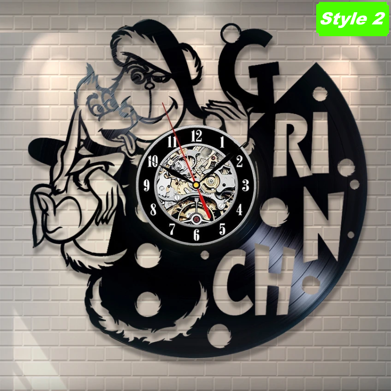 The Grinch Christmas Wall Clock