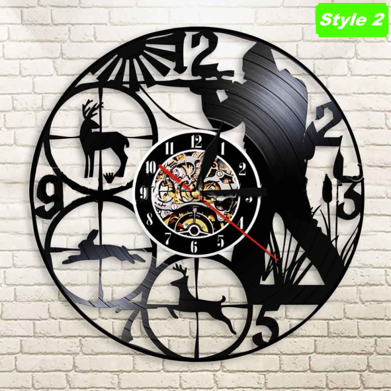 Deer Hunting Wall Clock