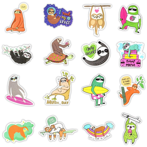 Lazy Sloth Stickers