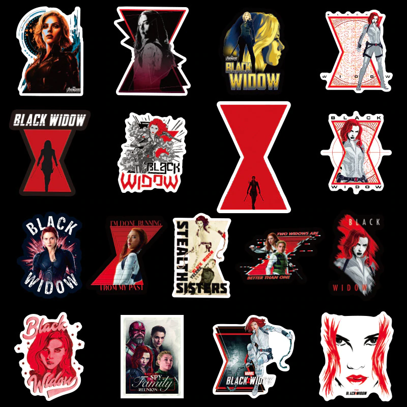 Black Widow Stickers