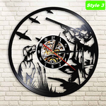 Deer Hunting Wall Clock