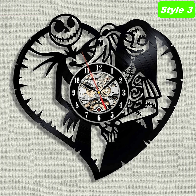 Jack Skellington Love Sally Wall Clock