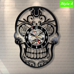 Skull Punk Rock Wall Clock