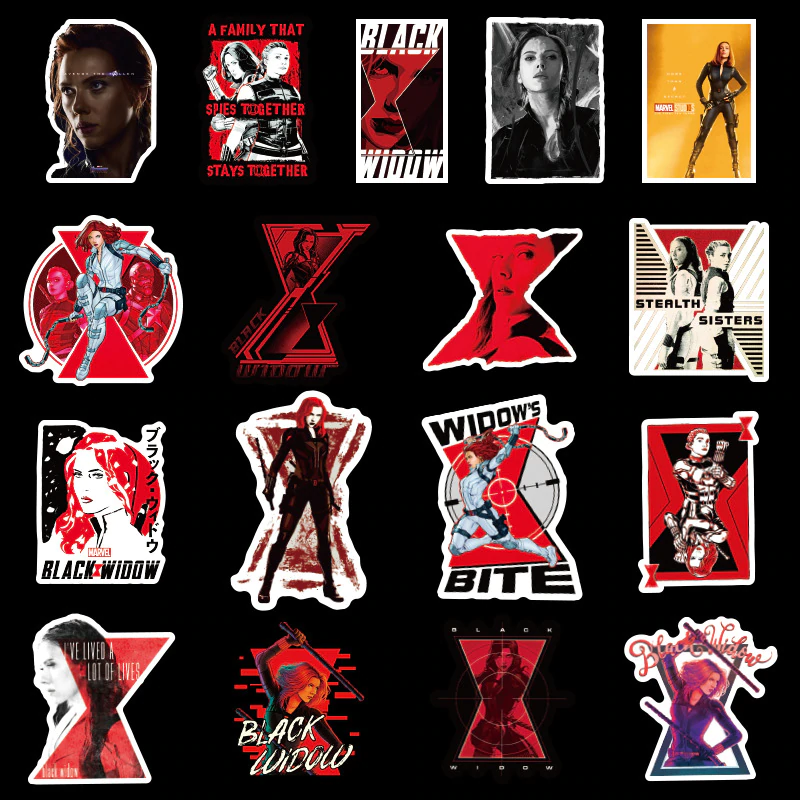 Black Widow Stickers