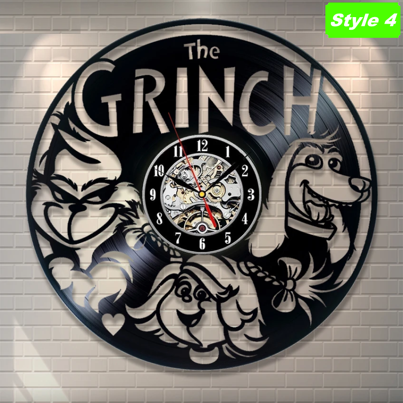 The Grinch Christmas Wall Clock