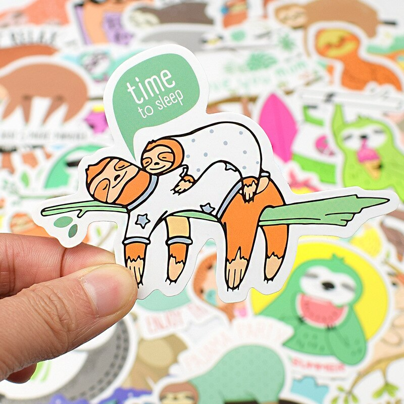 Lazy Sloth Stickers