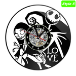 Jack Skellington Love Sally Wall Clock