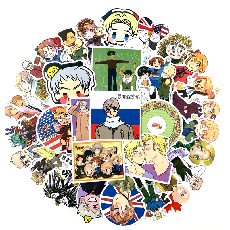 Axis Powers Anime Stickers