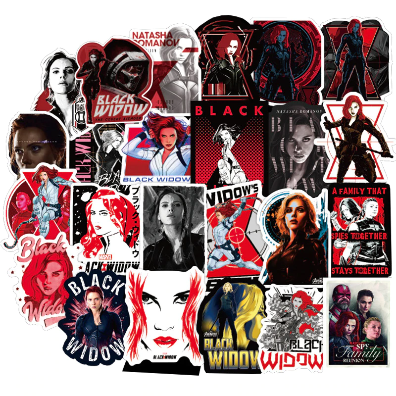 Black Widow Stickers