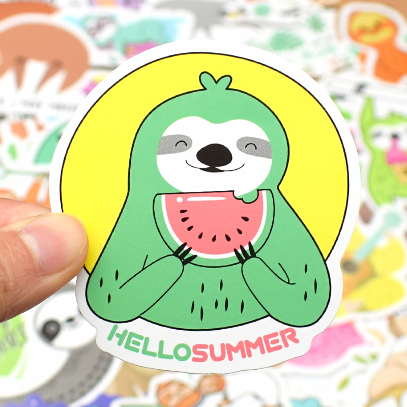 Lazy Sloth Stickers