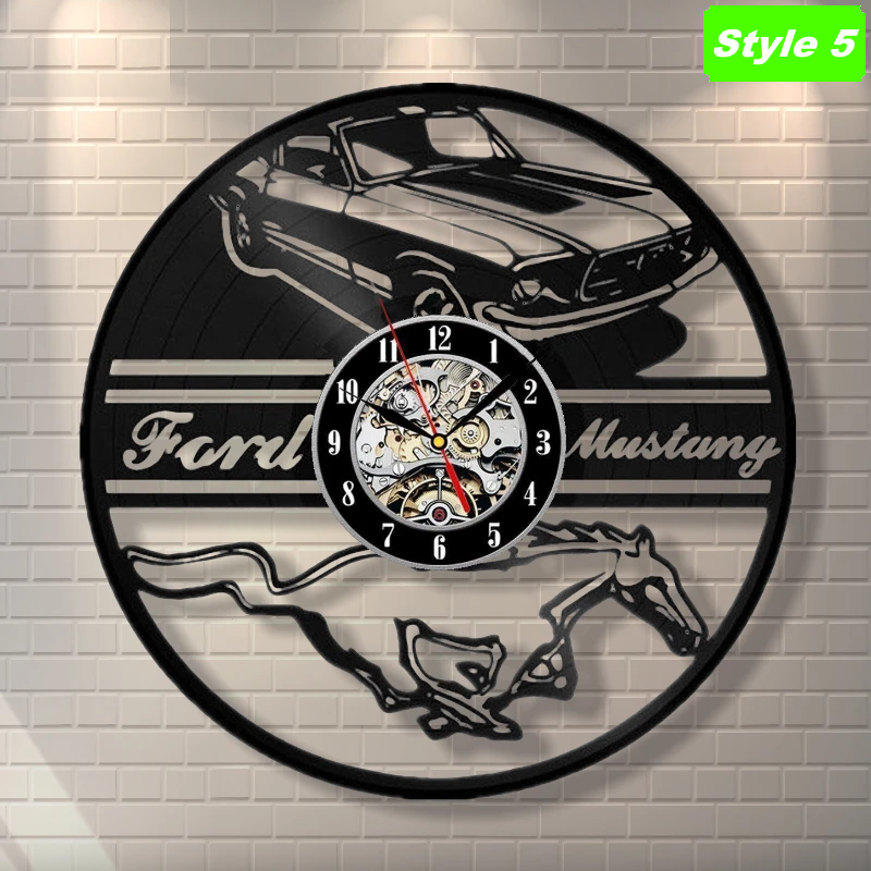 Mustang Wall Clock