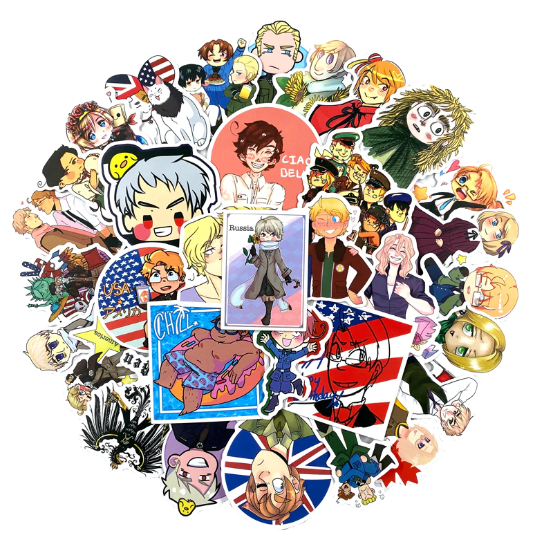 Axis Powers Anime Stickers