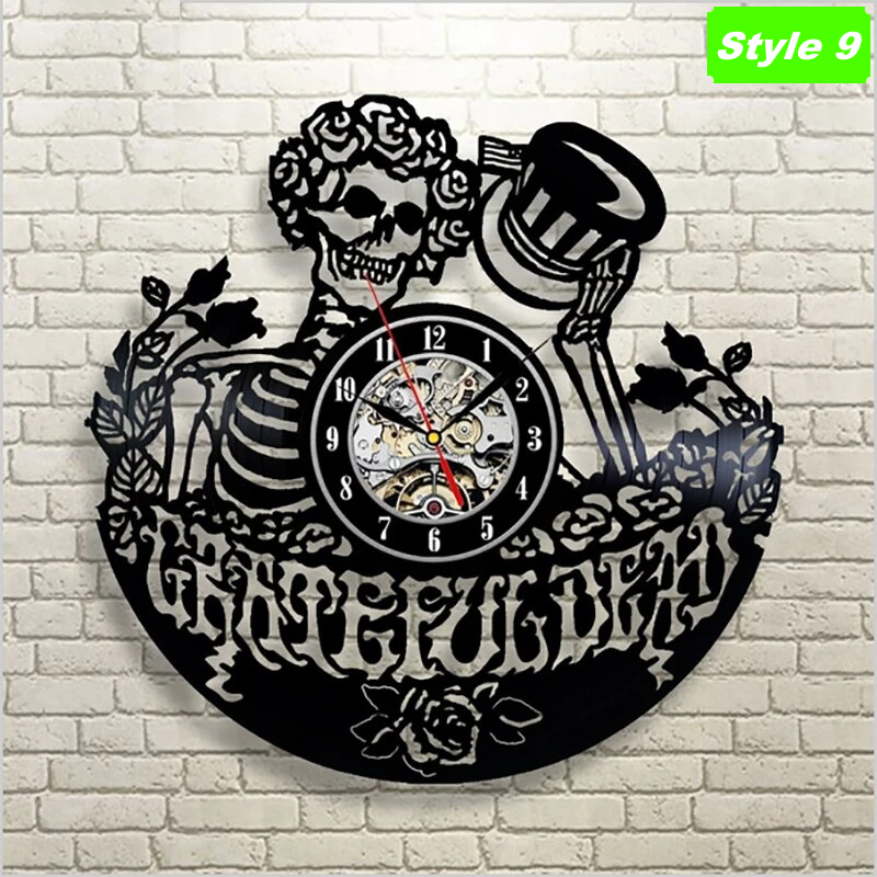 Skull Punk Rock Wall Clock