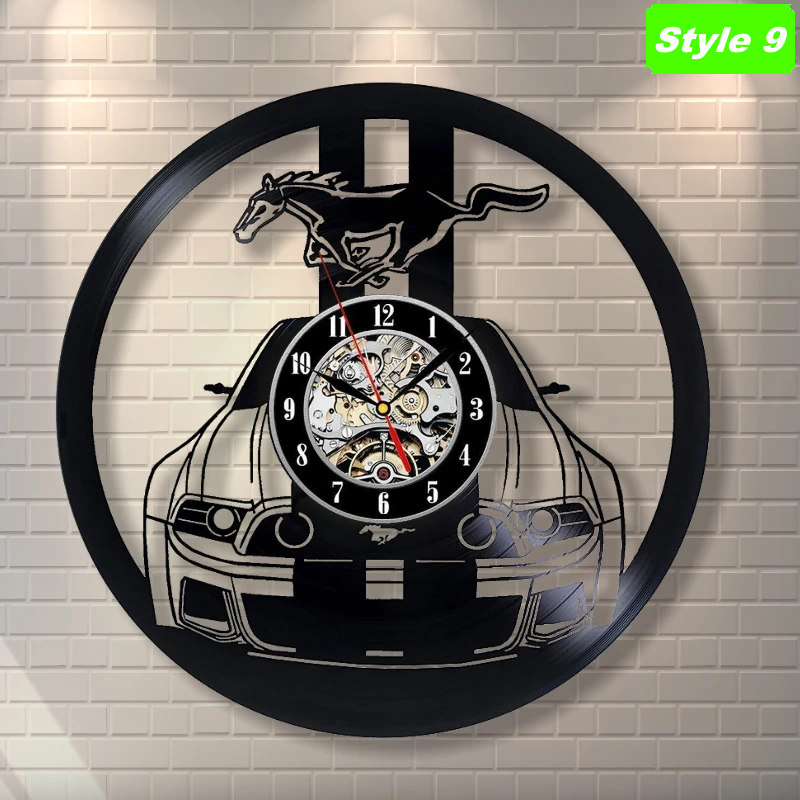 Ford Mustang Wall Clock