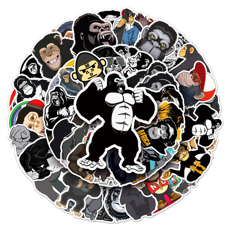 Chimpanzee Gorilla Stickers