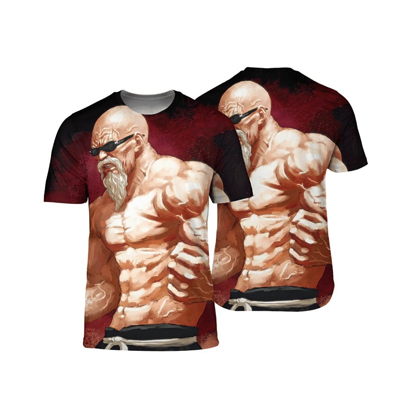 Dragon Ball Master Roshi Muscle 3D T-Shirt