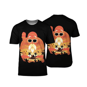 Dragon Ball Master Roshi Sunset Cool T-Shirt