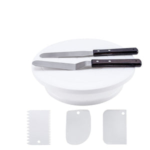 Turntable Cake Set Rotating Cake Stand Tools