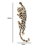 Leopard Big Climbing Enamel Brooches Pins New Year Gift