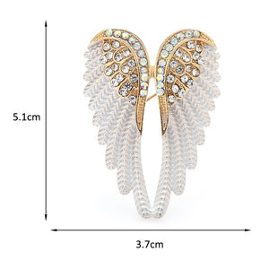 Angel Wings Rhinestone Brooch Pins Gift