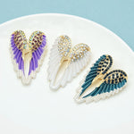 Angel Wings Rhinestone Brooch Pins Gift