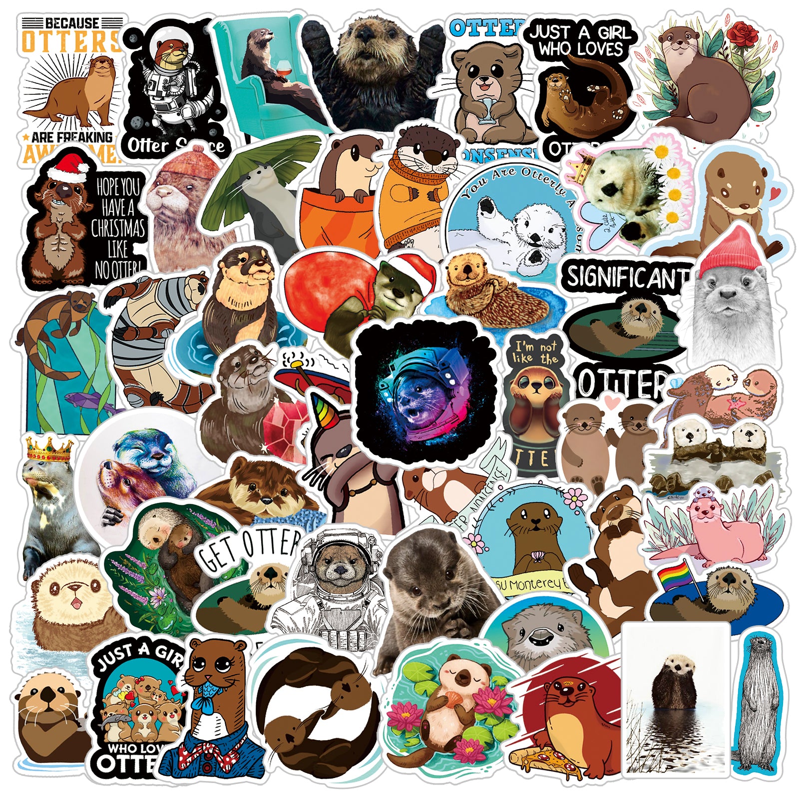 Otter Stickers