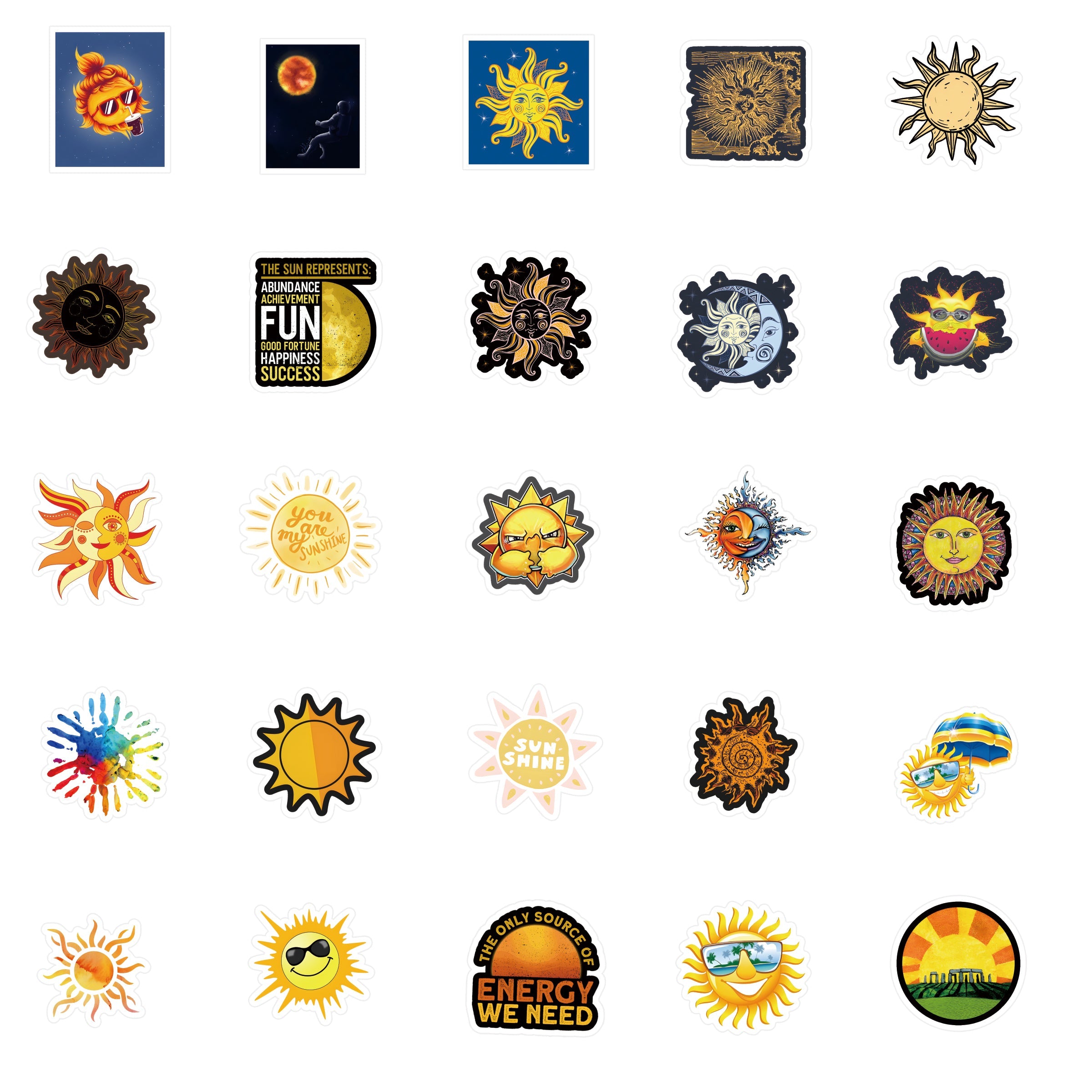 The Sun Stickers