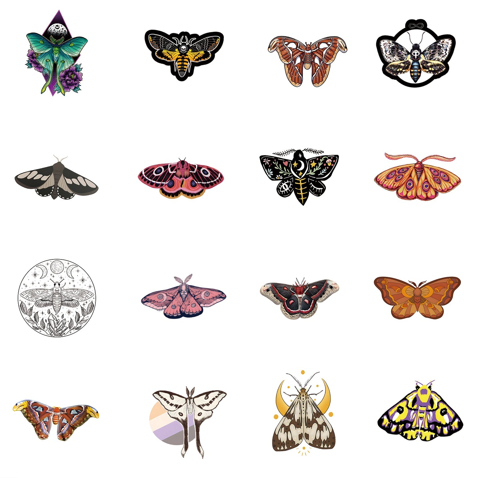 Ghost butterfly Stickers