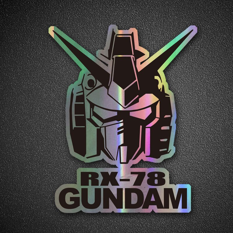 Gundam car two-dimensional laser stickers