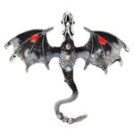 Dragon Rhinestone Flying Legand Office Enamel Brooch Pins Gifts