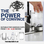 High Press Sink Glass Rinser Bar Glass Cup Washer Automatic Metal Cup Cleaner