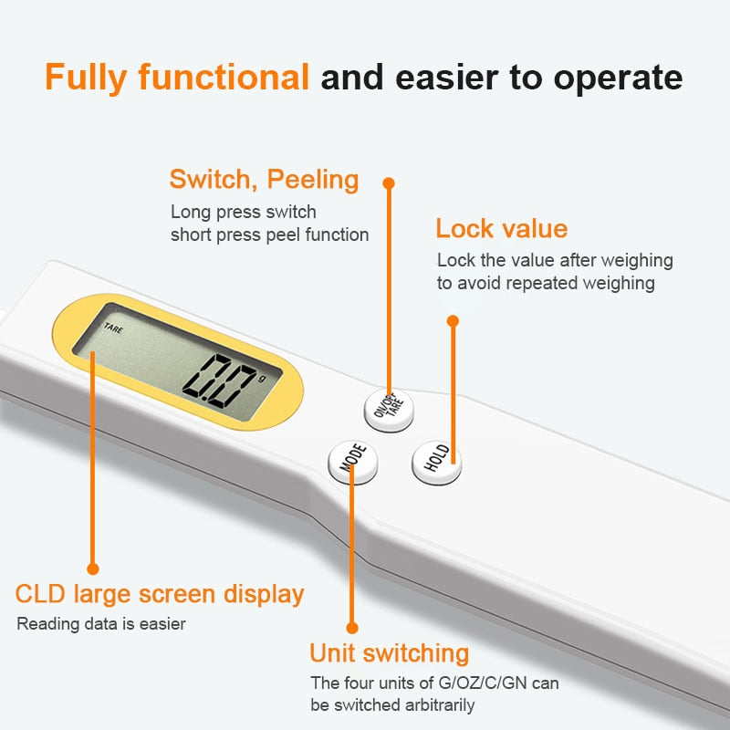 Measuring Digital Spoon Kitchen Scale