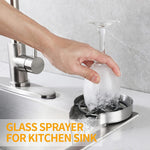 High Press Sink Glass Rinser Bar Glass Cup Washer Automatic Metal Cup Cleaner