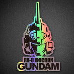 Gundam car two-dimensional laser stickers