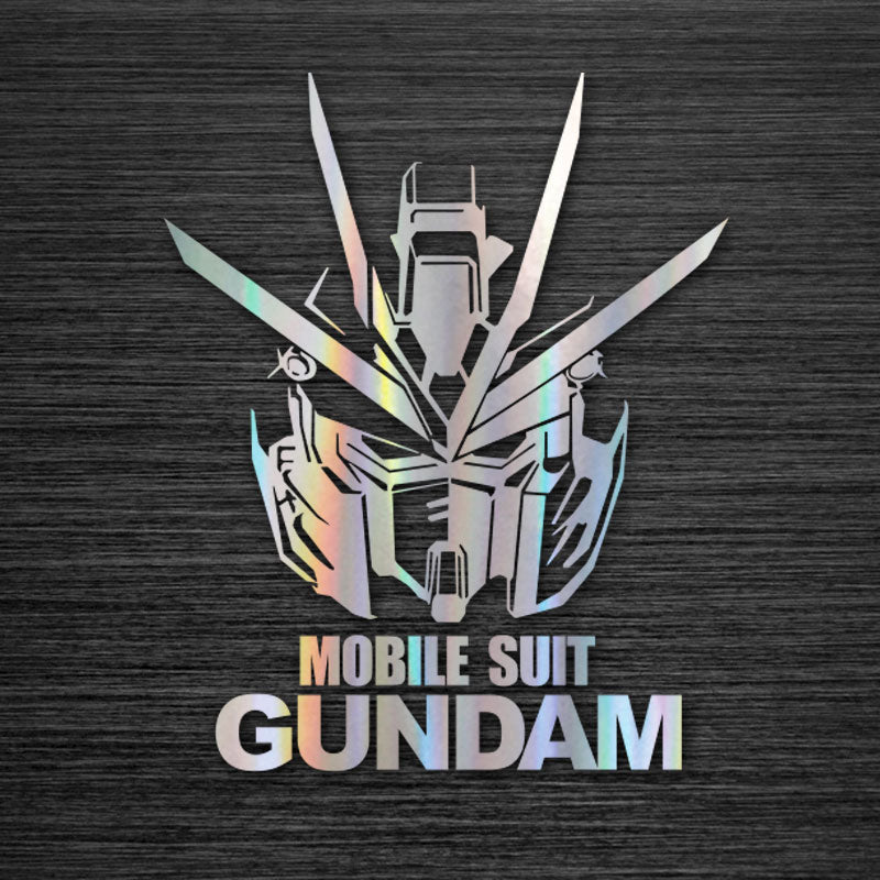 Gundam car two-dimensional laser stickers