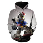 Gundam 3D Printed Hoodie