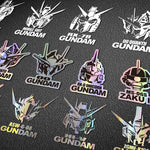 Gundam car two-dimensional laser stickers