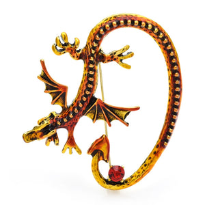 Lovely Dragon Enamel Brooch Pins Gifts